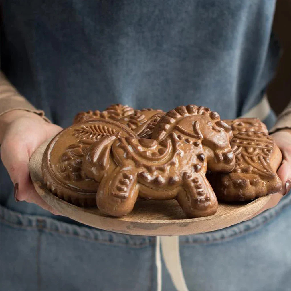 Wooden Mould for Gingerbread Cookies - Handy Baking Accessory for Home Bakers