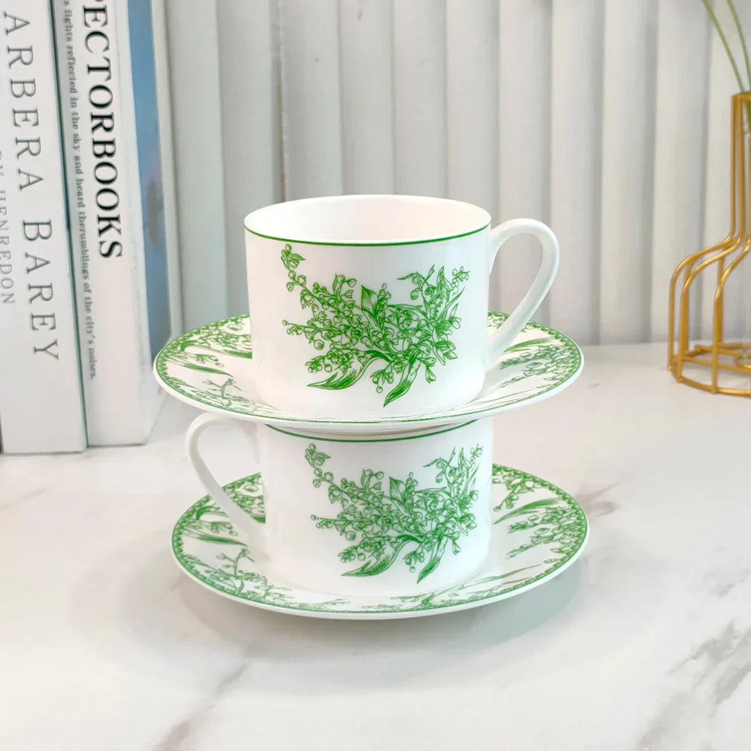 Norwegian Lily of the Valley Resin Dinnerware Set