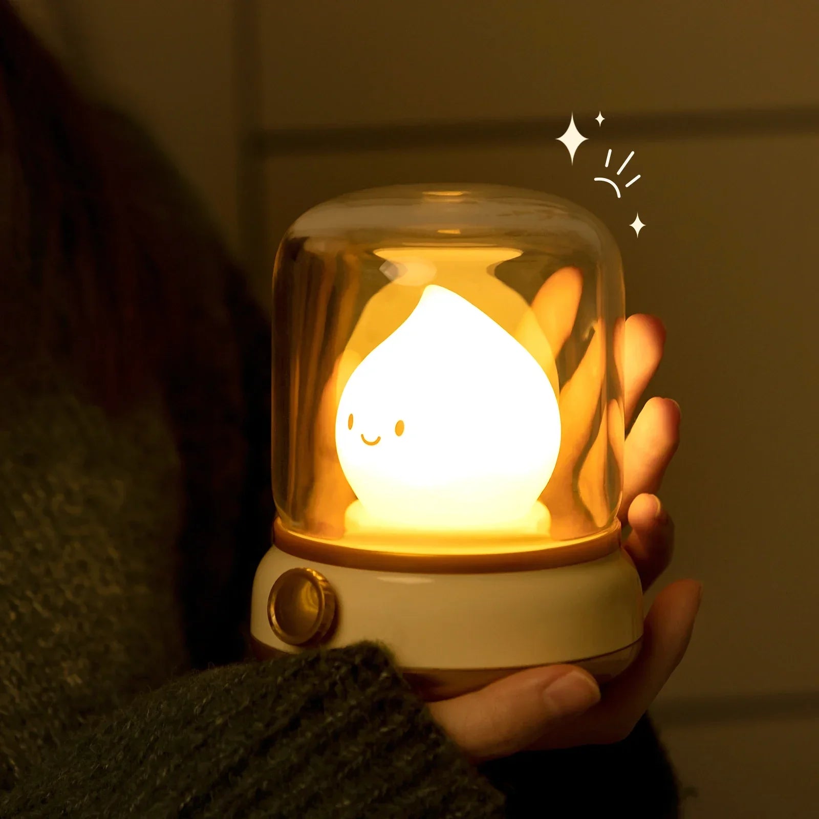 Rechargeable LED Night Light - Compact LED Lamp with Cute Design, Perfect for Bedrooms or Cosy Corners