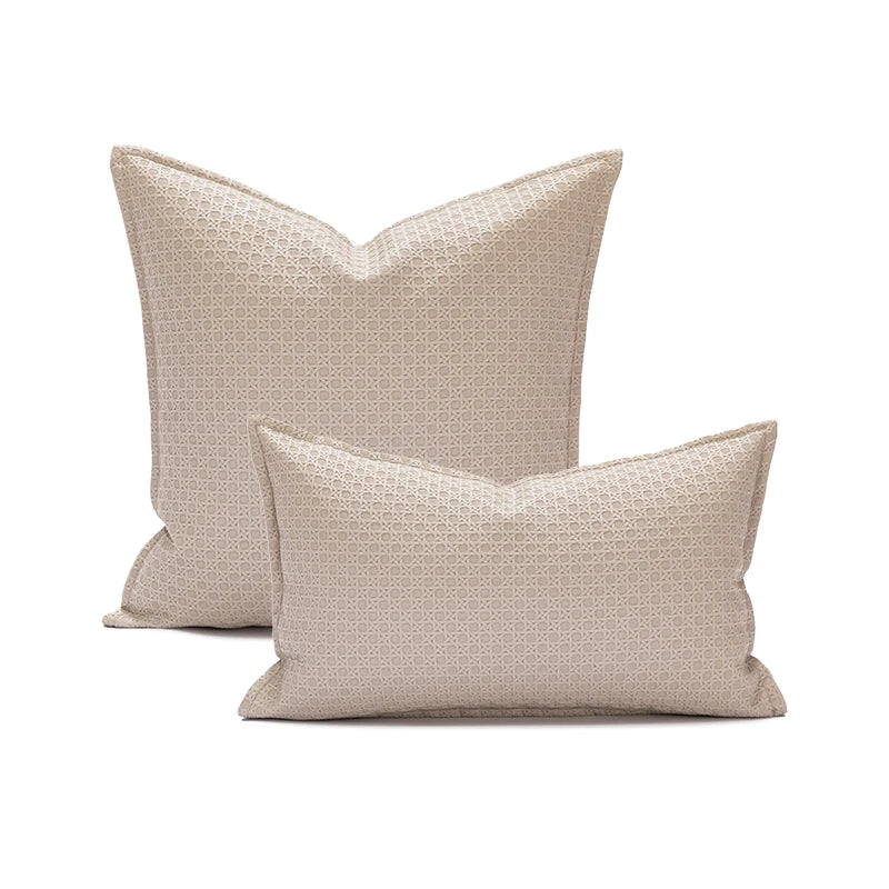 Norwegian Cushion Cover in Resin 45x45 cm - Cream, Brown and Beige