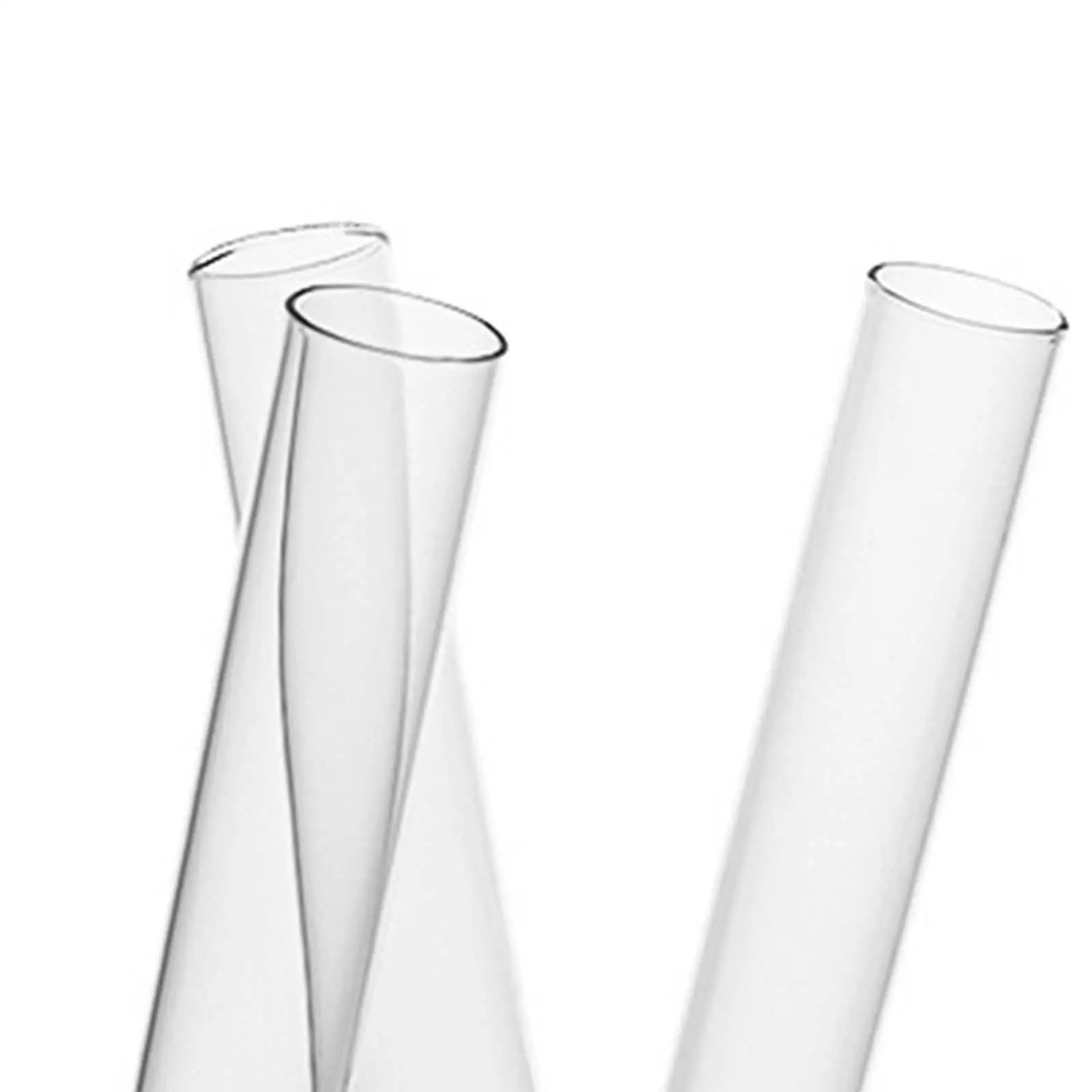 Floréva Test Tube Vase - Glass Decoration with Wooden Frame, 3 Columns for Flower Arrangements in Living Room