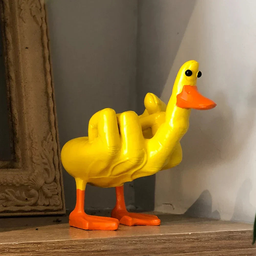 SylvaSerenity - Duck with a Quirky Attitude Sculpture