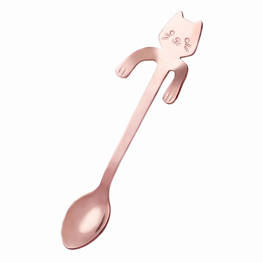 KAPRI - Cute Mini Stainless Steel Spoon in Cat Design