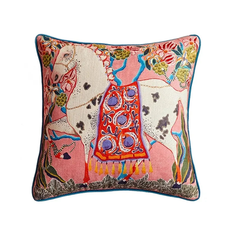 Norwegian Animal Print Decorative Cushion Covers - Luxury Staffordshire Dogs Cushion Cover