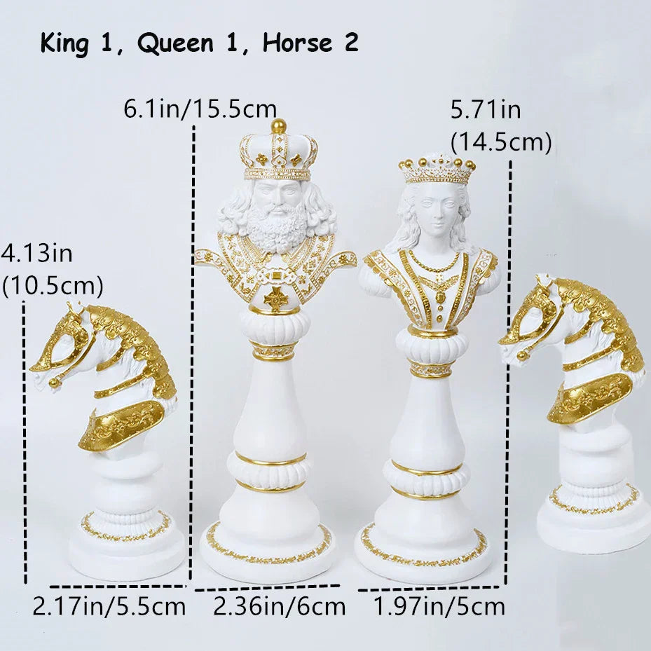 Regalis Decorative Chess Piece for Living Room or Office - Resin Figurines