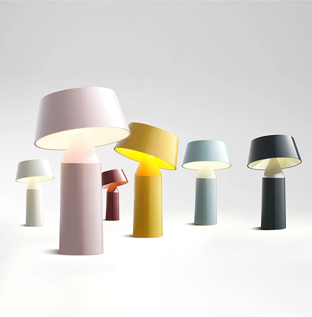 Rechargeable Metal Table Lamp - Multiple Colours, LED Lighting, Ideal for Bedroom and Decoration