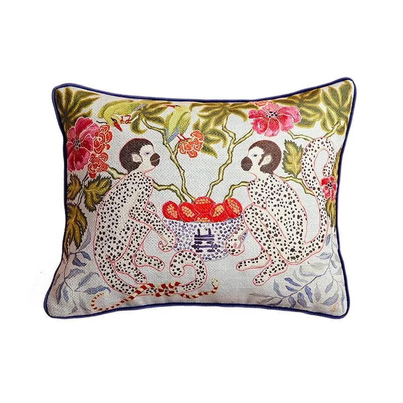 Norwegian Animal Print Decorative Cushion Covers - Luxury Staffordshire Dogs Cushion Cover