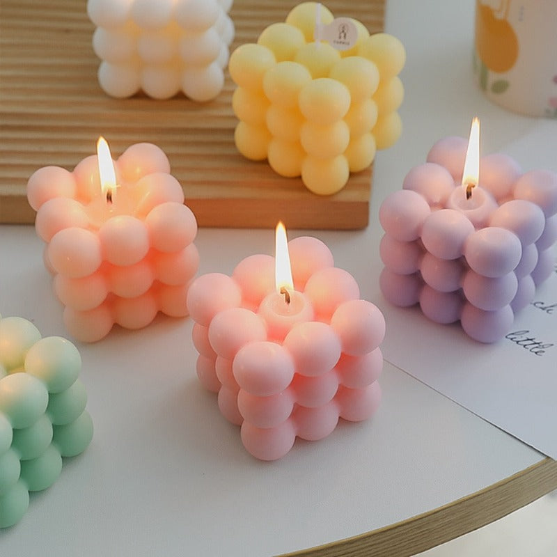 Decorative Bubble Candle - Scented Design Block