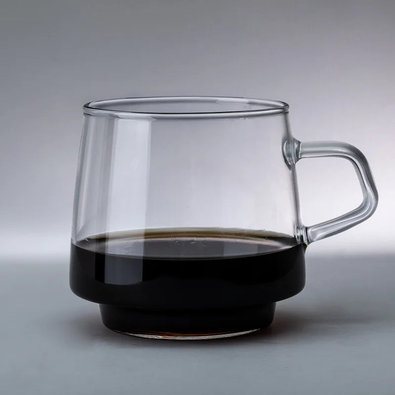 Coffee Mug Tea Juice Cup Heat Resistant Durable High Borosilicate Glass