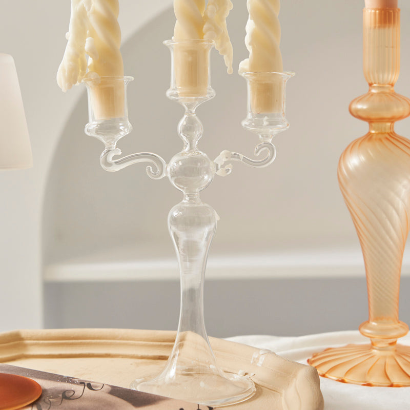 Classic Glass Candle Holder Collection - Vintage Style