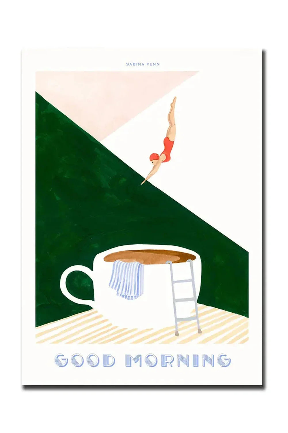 Good Morning Coffee Art Poster on Canvas