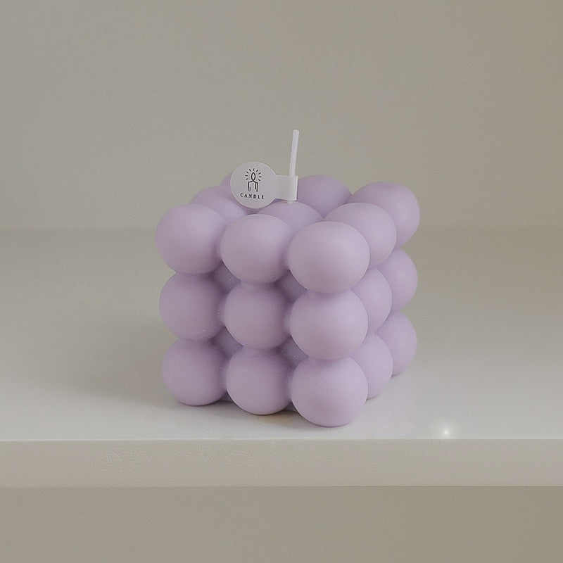 Decorative Bubble Candle - Scented Design Block