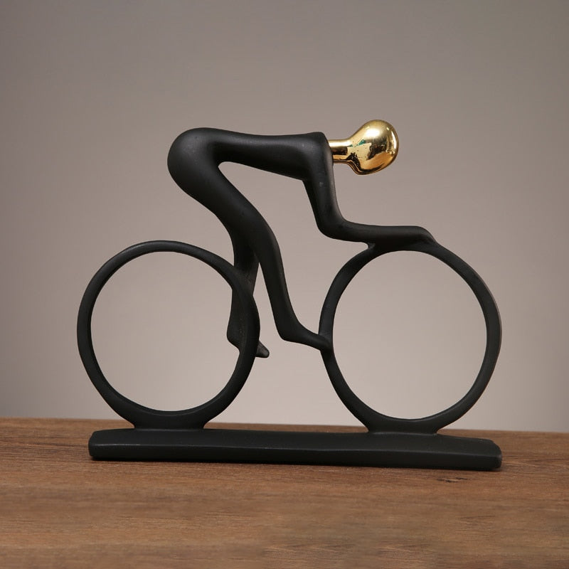 SylvaMotion - Abstract Norwegian Cyclist Sculpture