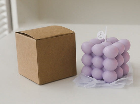 Decorative Bubble Candle - Scented Design Block