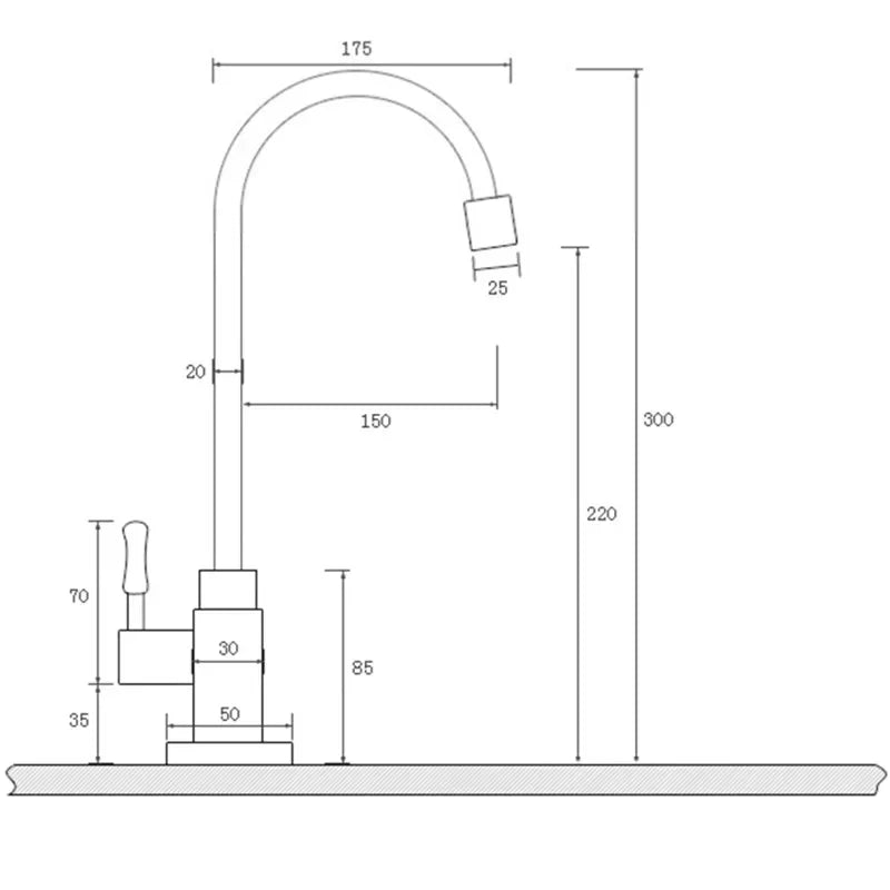 AquaLuxe - Elegant Brass Kitchen Tap | Classic Design