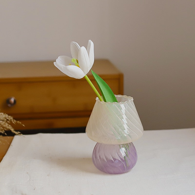 Swirl Glass Candle Holder and Vase - Atmospheric Glass Decoration