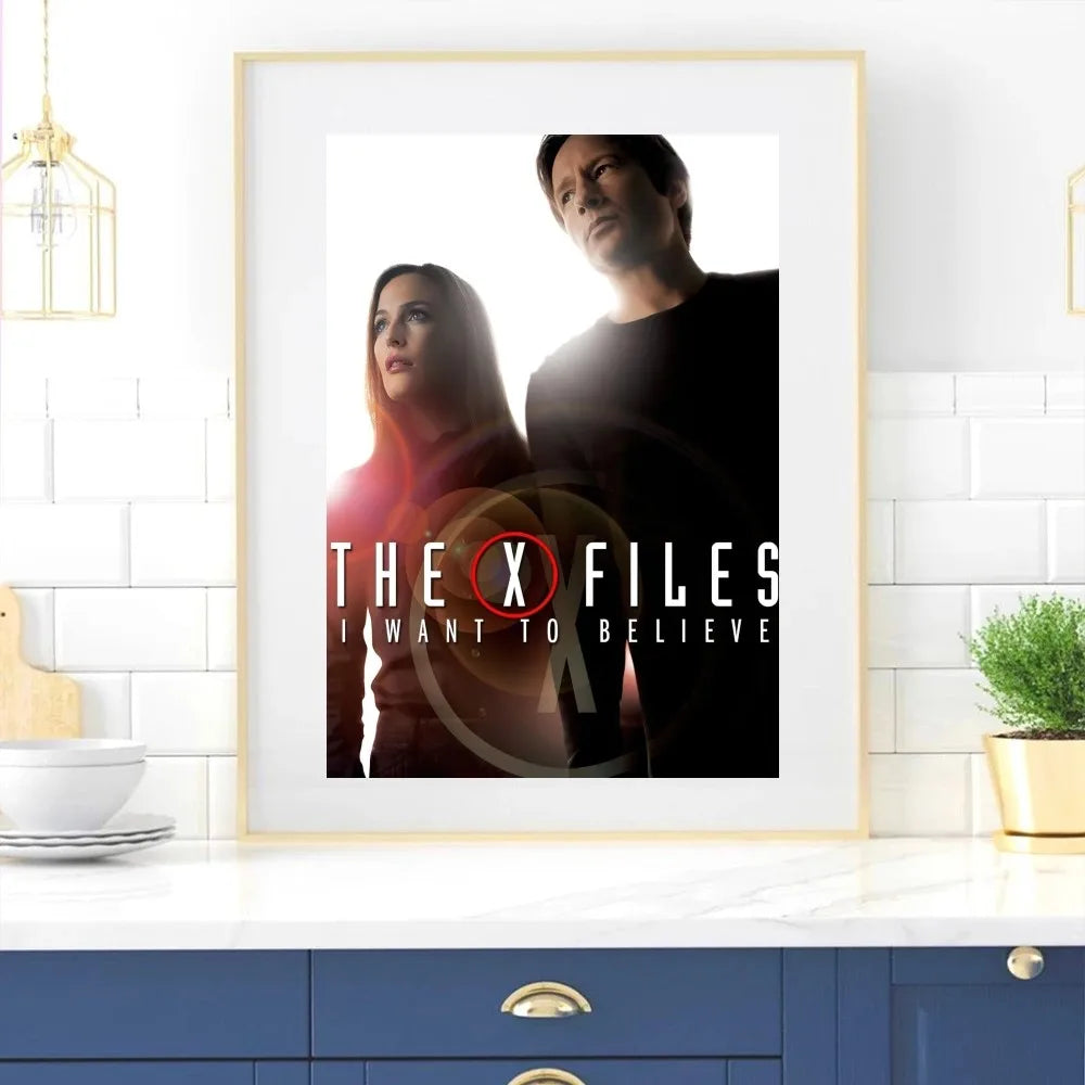 X-Files Poster - Canvas Art for Living Room or Bedroom Decoration