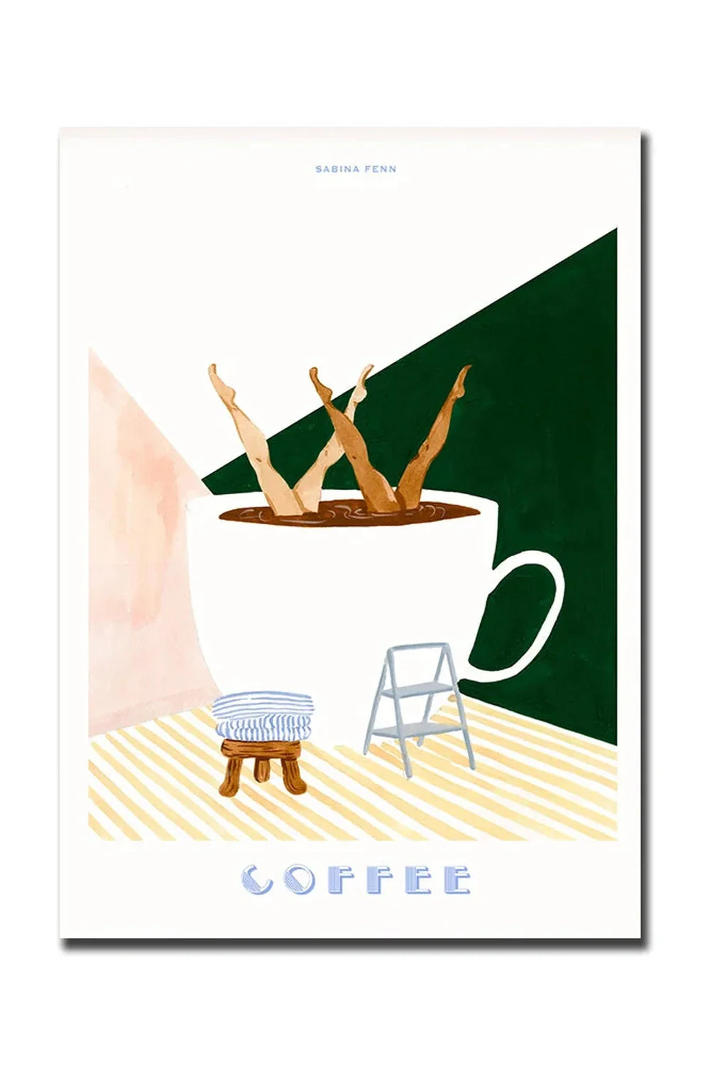 Good Morning Coffee Art Poster on Canvas