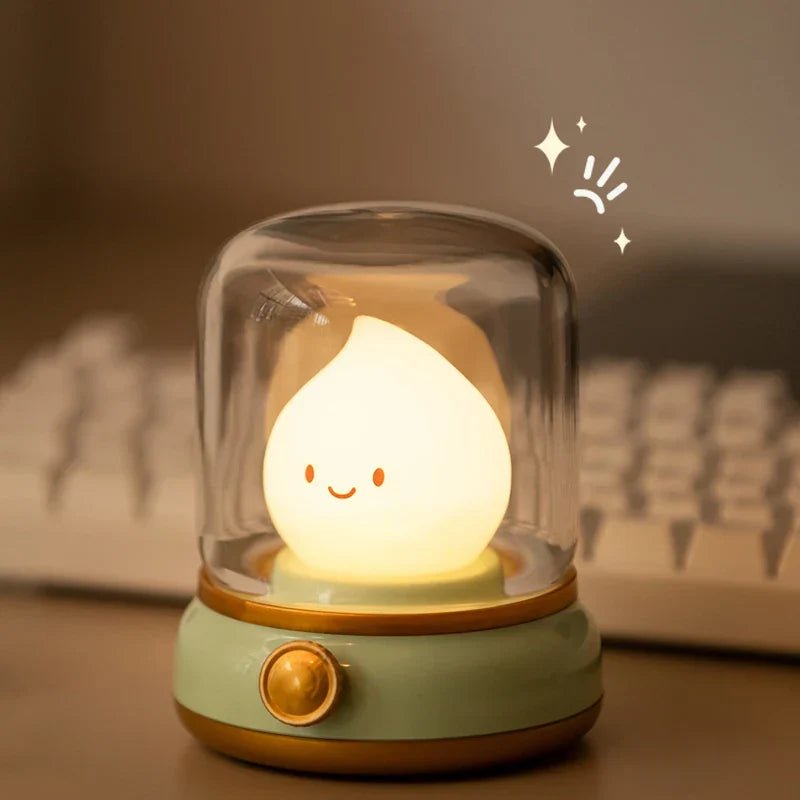 Rechargeable LED Night Light - Compact LED Lamp with Cute Design, Perfect for Bedrooms or Cosy Corners