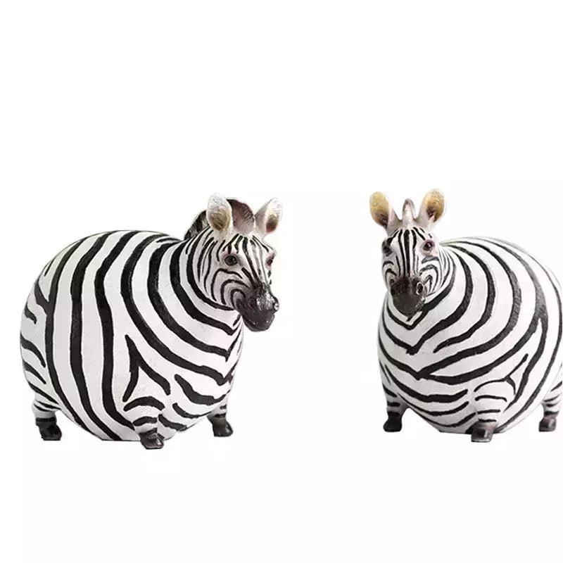 Cute zebra decoration made of durable resin 16 x 20 cm – stylish and modern