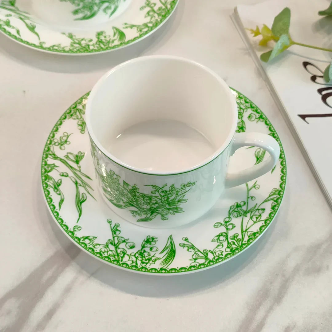 Norwegian Lily of the Valley Resin Dinnerware Set