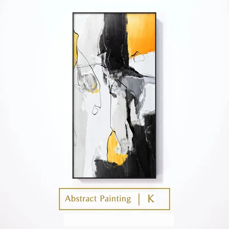 Aurevia Modern Abstract Oil Painting Print on Canvas - Luxury Wall Decoration for Living Rooms