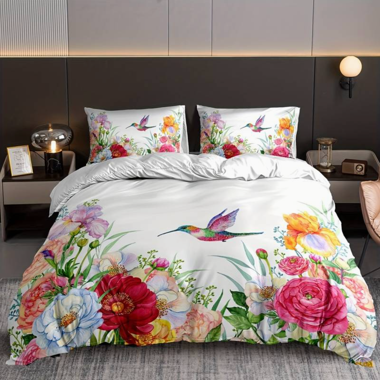 KOLVI - Colourful Duvet with Matching Pillowcases