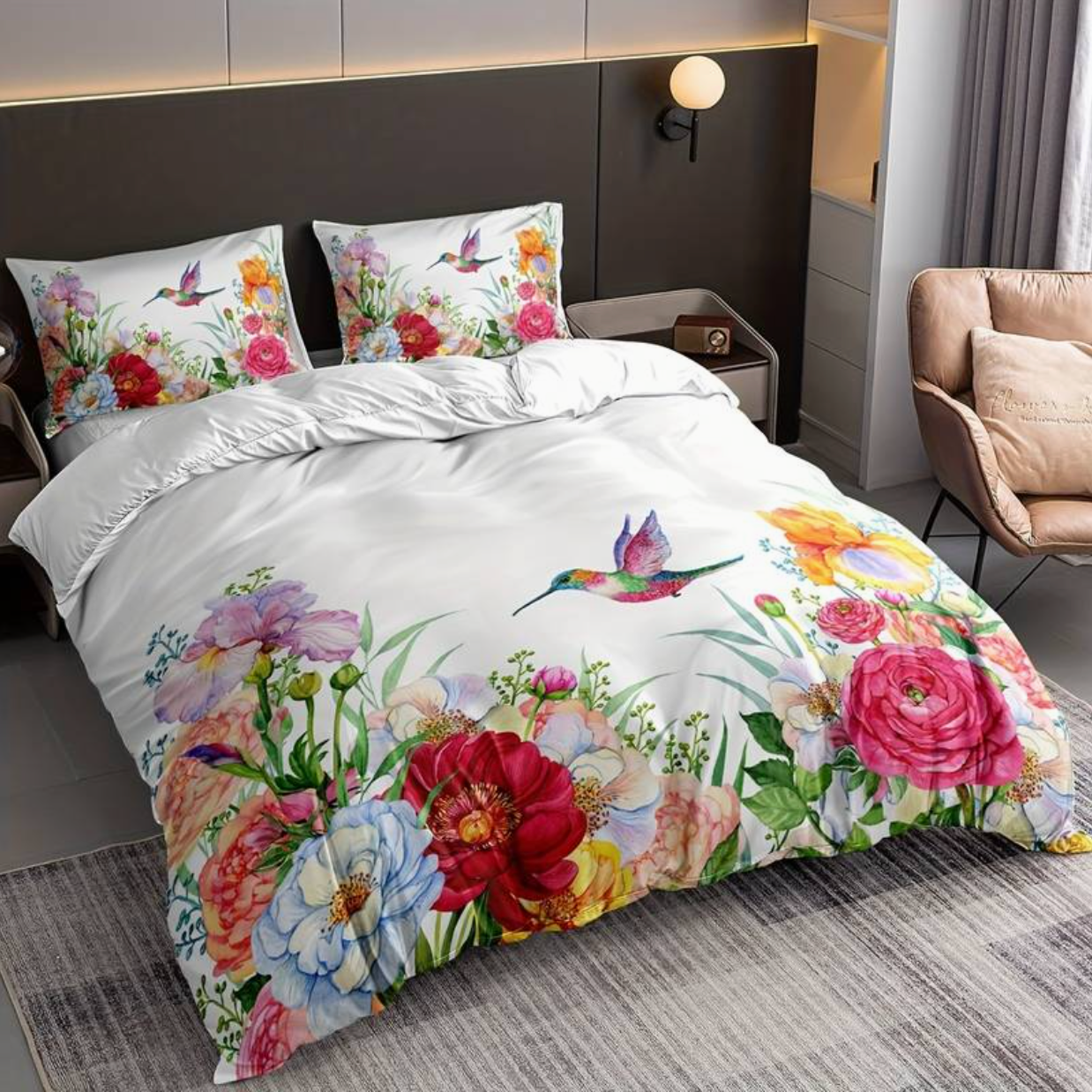 KOLVI - Colourful Duvet with Matching Pillowcases