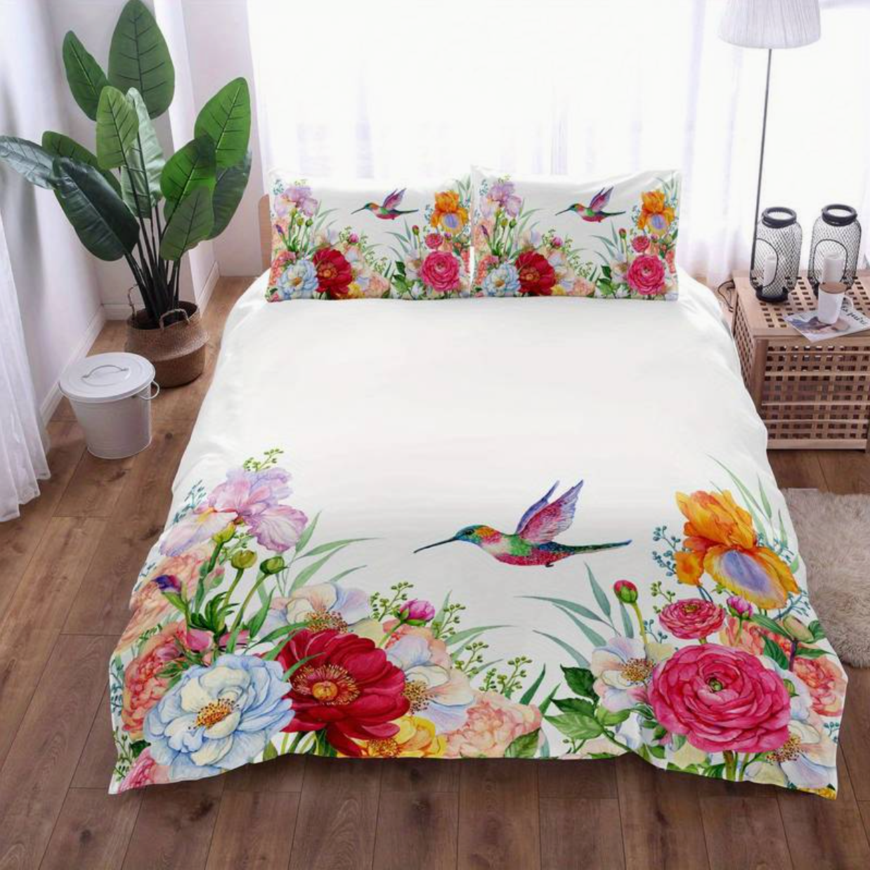 KOLVI - Colourful Duvet with Matching Pillowcases