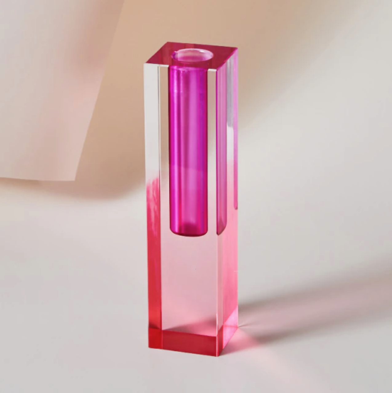 PrismaVase Rectangular Rainbow Vase - Modern Design in Acrylic