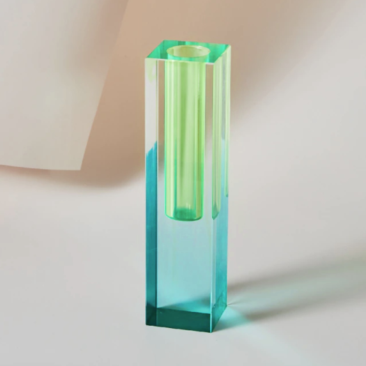 PrismaVase Rectangular Rainbow Vase - Modern Design in Acrylic