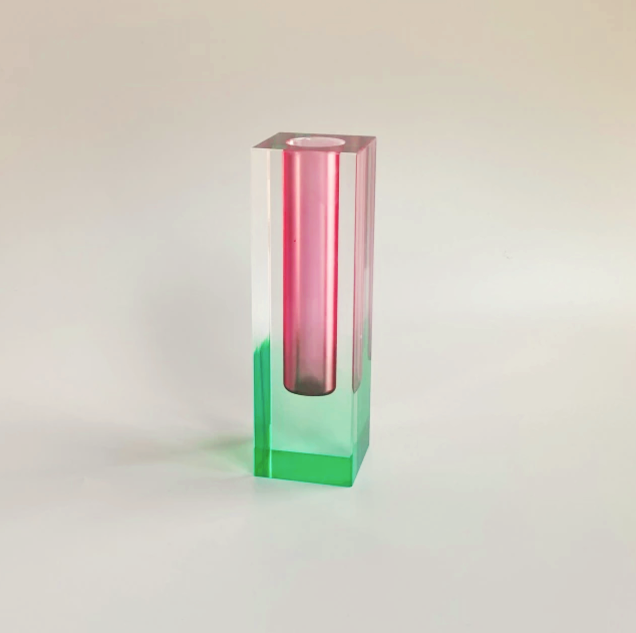 PrismaVase Rectangular Rainbow Vase - Modern Design in Acrylic