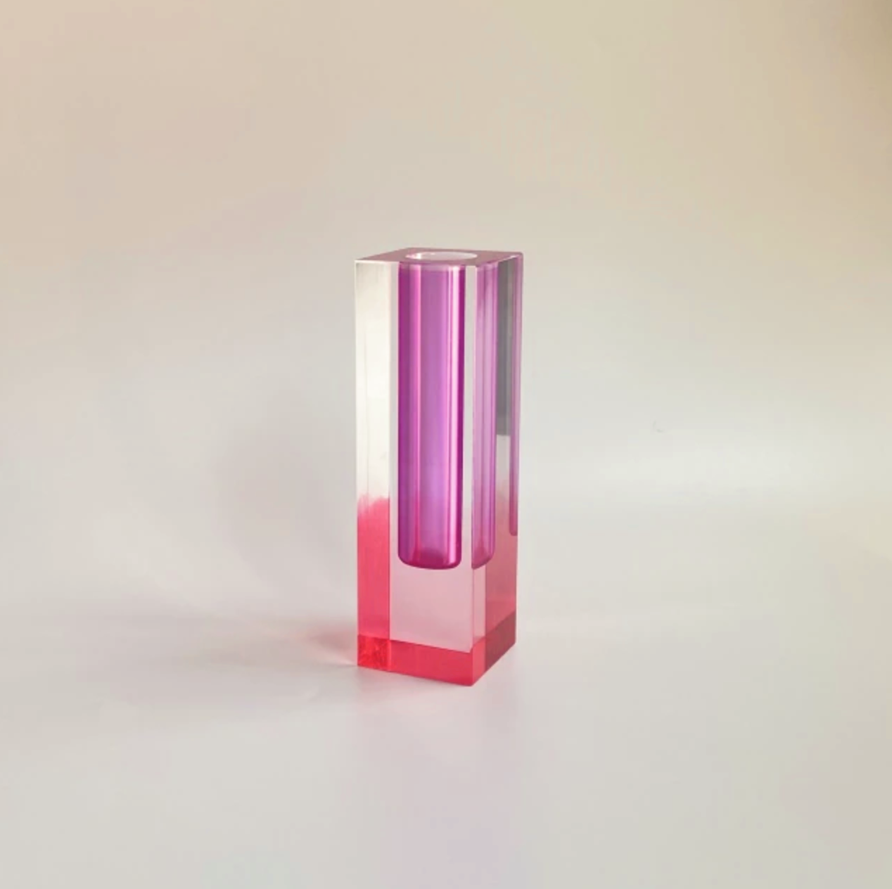 PrismaVase Rectangular Rainbow Vase - Modern Design in Acrylic