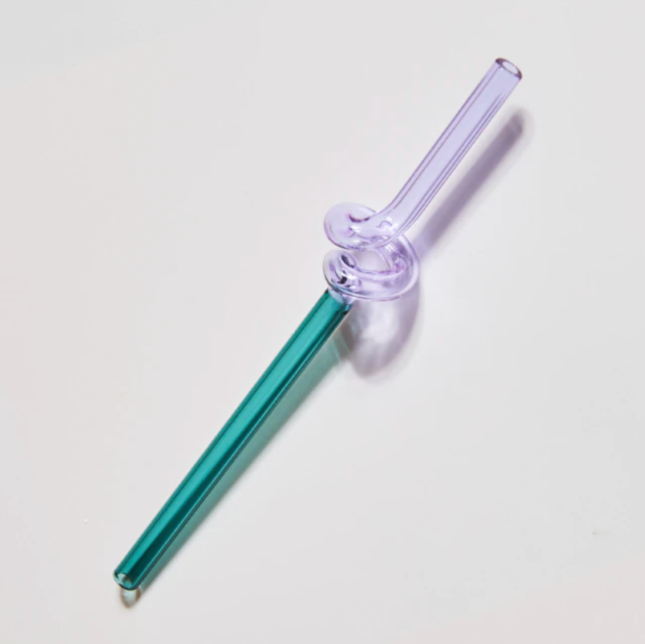 Coloured Twisted Glass Straws - Sustainable and Stylish