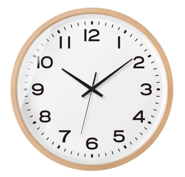 NordicPure - Scandinavian Wooden Wall Clock with Minimalist Design