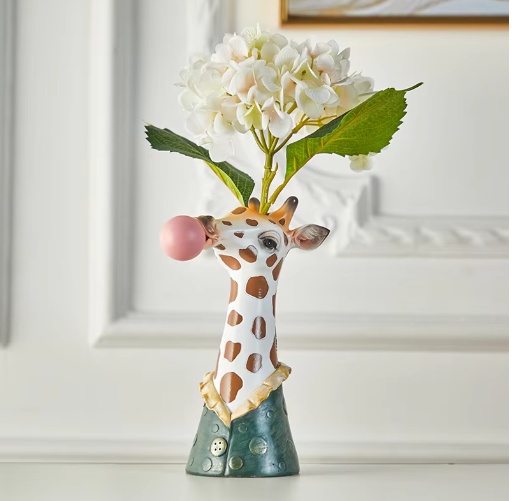 Decorative Resin Vase - Modern and Elegant Design - Stylish Home Decor