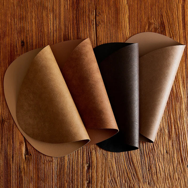 Norwegian Leather Placemat – Traditional Design, Soft Texture and Stylish for Any Dining Room