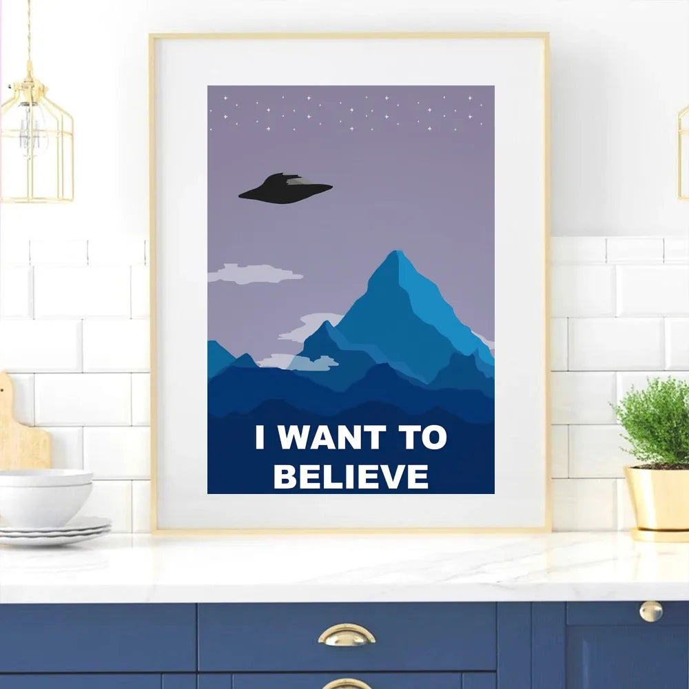 X-Files Poster - Canvas Art for Living Room or Bedroom Decoration