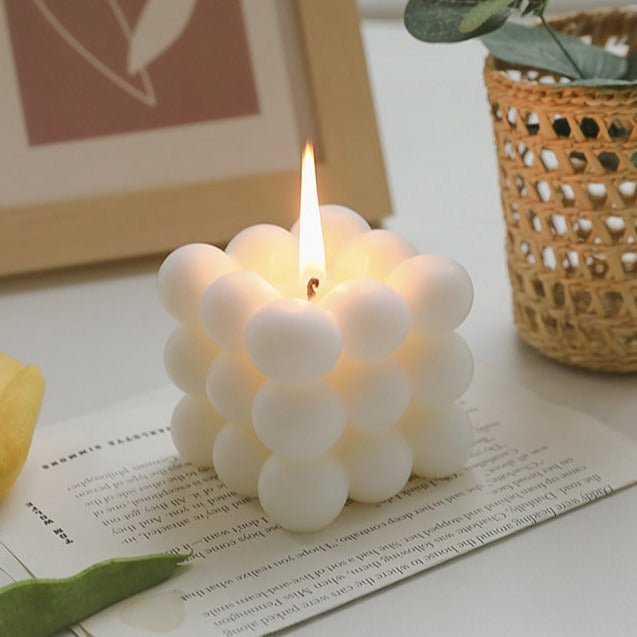 Decorative Bubble Candle - Scented Design Block