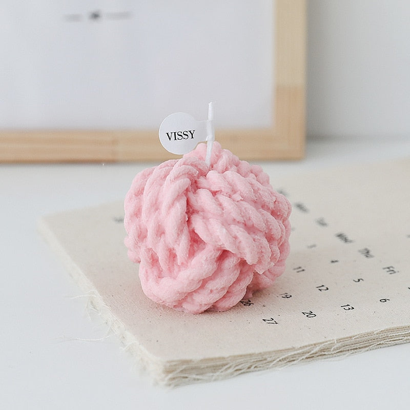 Wool Knot Texture Candle - Handmade Luxury Candle