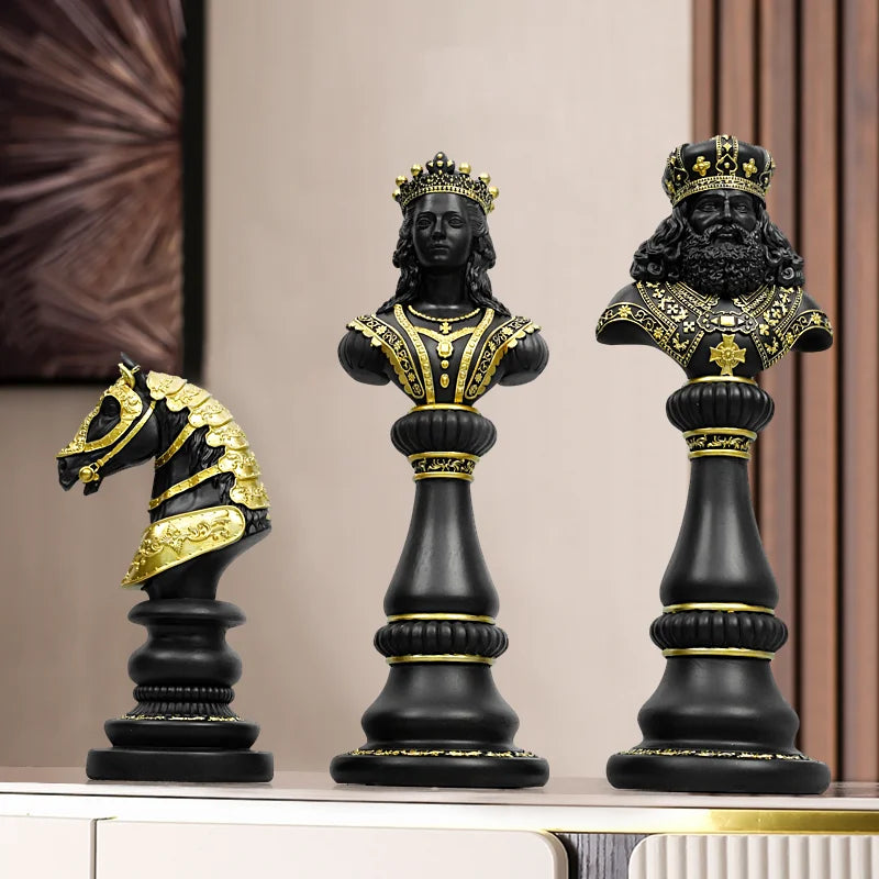 Regalis Decorative Chess Piece for Living Room or Office - Resin Figurines