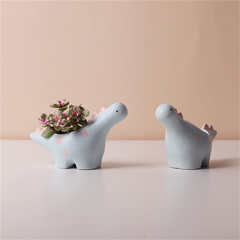 Ceramic Flower Pot in Creative Flower and Animal Shapes - Fun for Indoor and Balcony Use