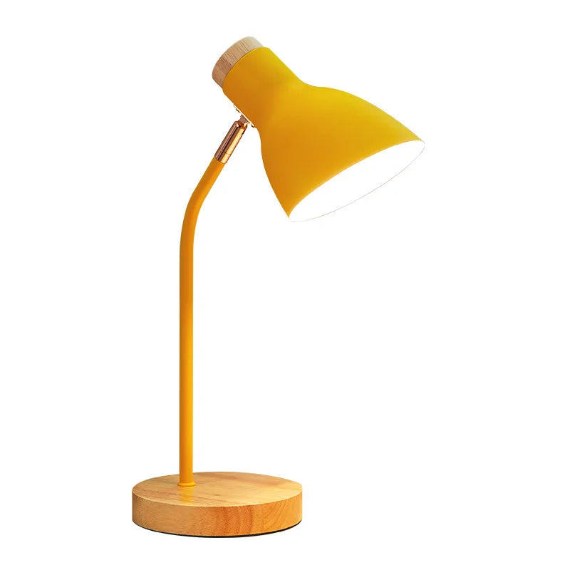 Norwegian Wooden Desk Lamp - Modern, Simple, Creative, Eye Protection for Bedroom