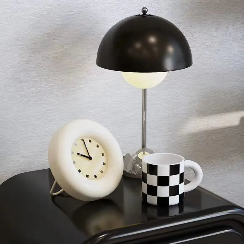 Norwegian Bubble Alarm Clock - Mini Donut-Shaped Design with Silent Mechanism