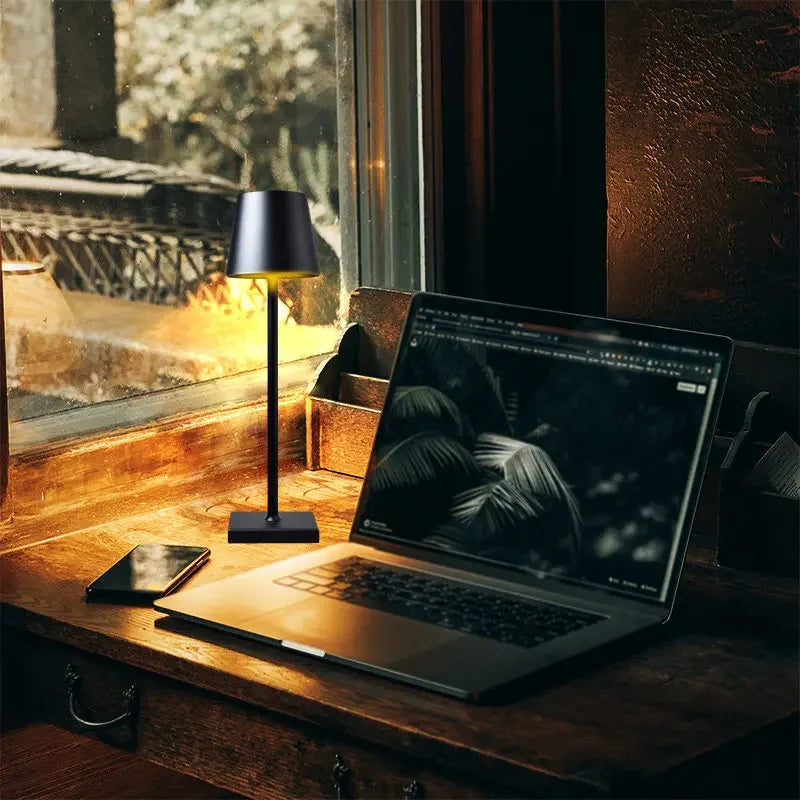 Waterproof Wireless Table Lamp with USB Charging Function and Touch Switch