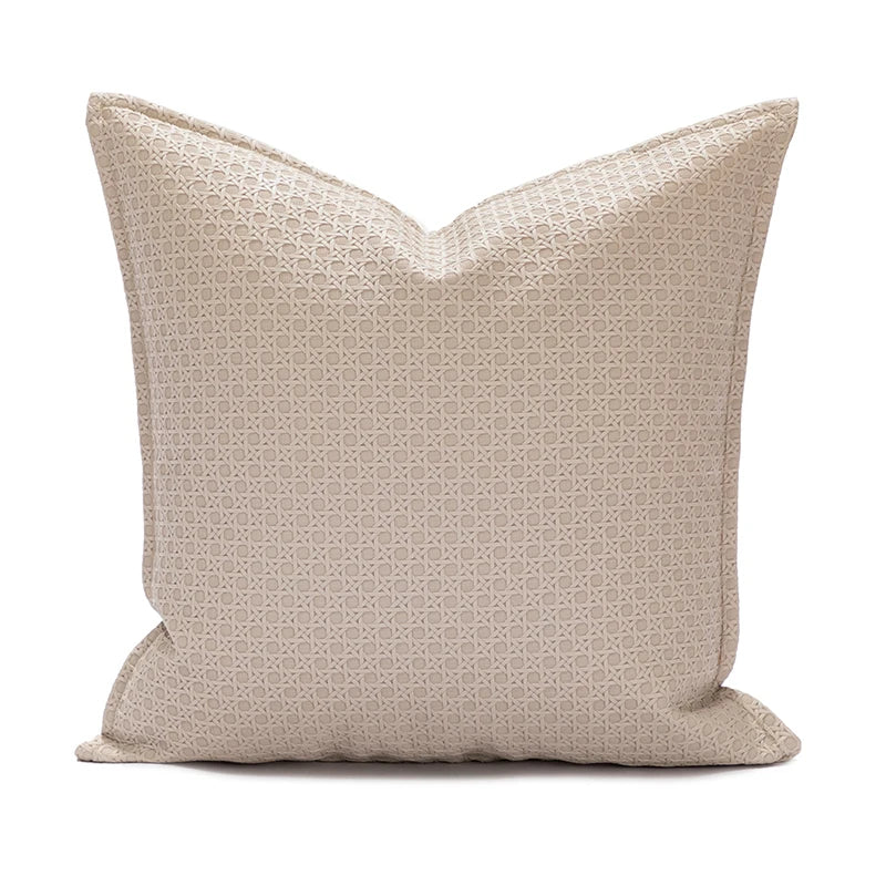 Norwegian Cushion Cover in Resin 45x45 cm - Cream, Brown and Beige