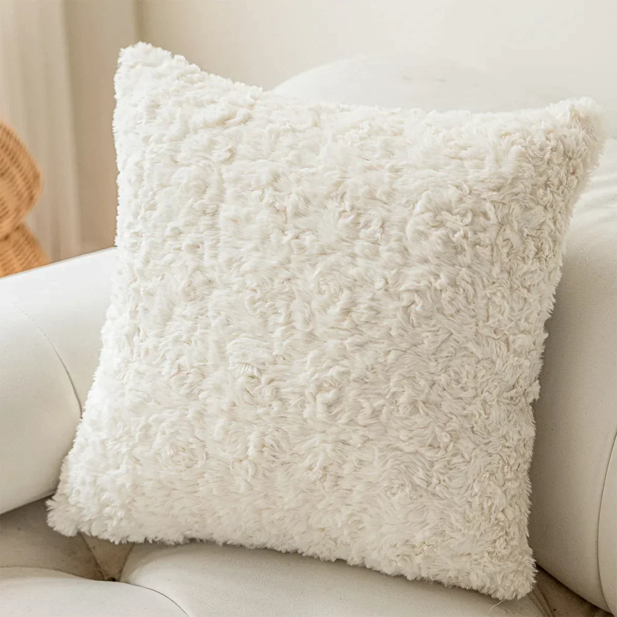 Velvet Cushion Cover - Soft Velvet Wavy Fabric for Sofa or Bed