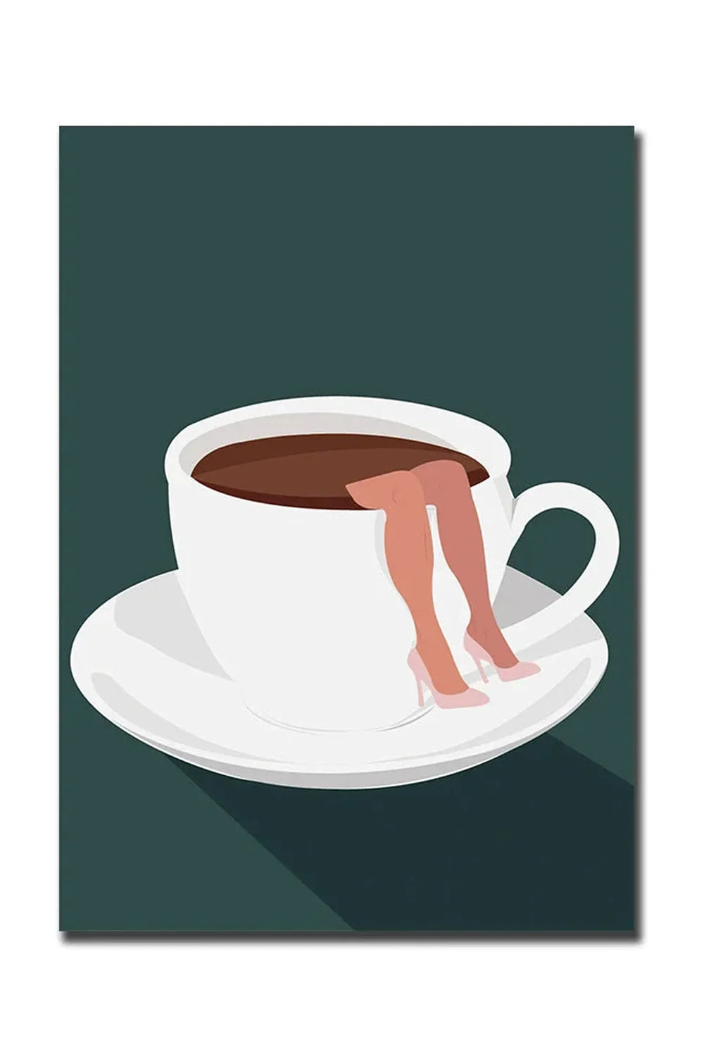 Good Morning Coffee Art Poster on Canvas