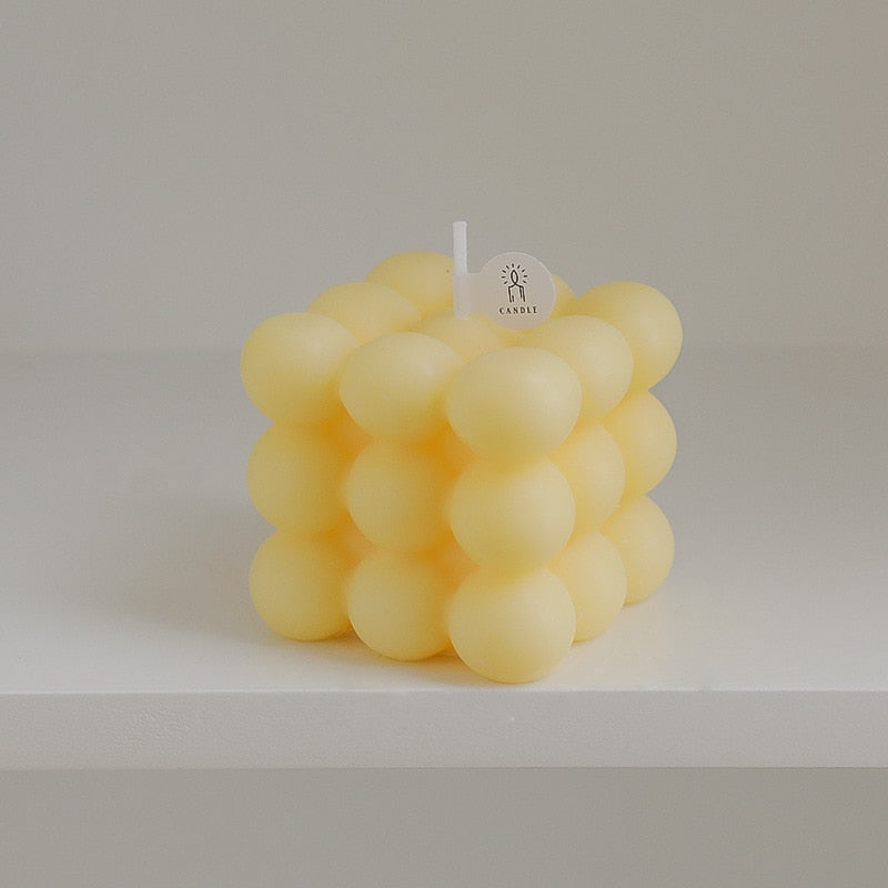 Decorative Bubble Candle - Scented Design Block