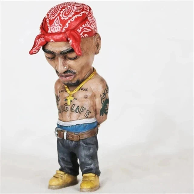 Hip-Hop Figurine - Tupac Decoration for Living Room or Desk (10 cm)